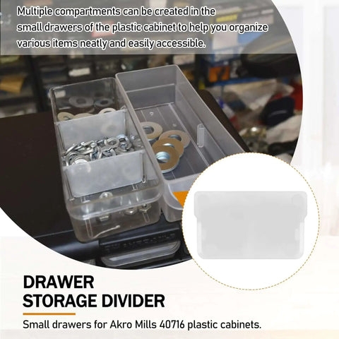 Plastic Width Drawer Dividers For Craft Cabinets And Small Drawers 20 Pieces Keep Tiny Parts Neat And Easy To Grab Model 40716