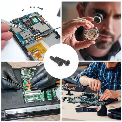 All Purpose Pro Grade 500 Piece Screw Kit With M1.2 M1.4 M2.0 Small Screws For Laptop PC Motherboard SSD And Glasses includes micro screwdriver
