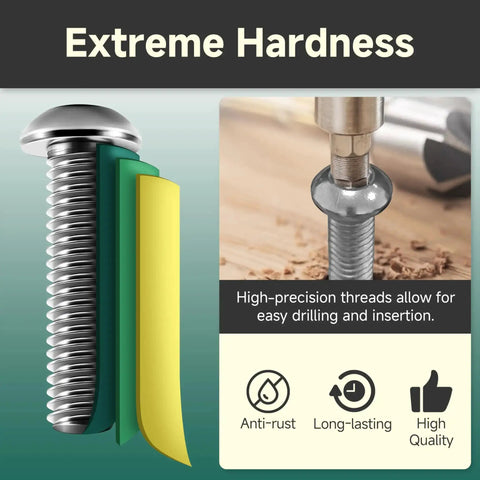DIY Ready Metric Screw Set 120 Pcs M4 M5 M6 Button Head Socket Cap Screws With Nuts And Washers Stainless 304 Steel