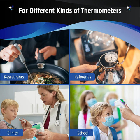 Various uses of 70 Percent Isopropyl Alcohol Thermometer Wipes For Probes 1000 Count in restaurants, cafeterias, clinics, and schools