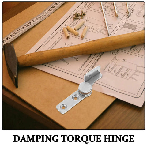 Friction Damping Cabinet Hinges 2 Pack 304 Stainless Steel With 2.0 Nm Torque 90 Degree Positioning, shown with assembly tools