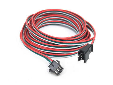 5M 16.4Ft 3 Pin JST SM LED Connector Cable For WS2812B WS2811 SK6812 Symphony LED Strips With Male And Female Plugs coiled view