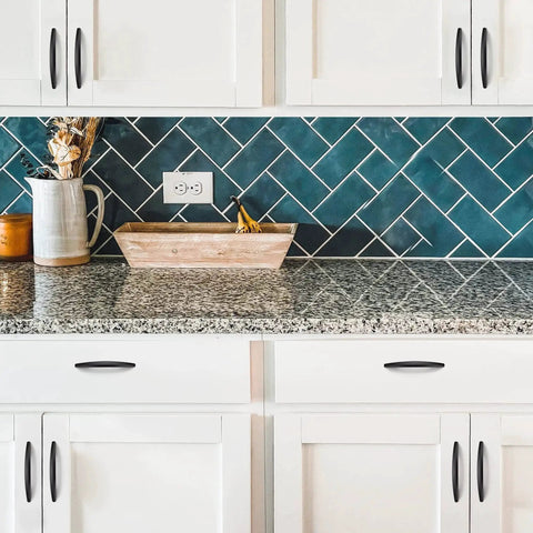Kitchen cabinets with 10 Pack 5 Inch Matte Black Curved Cabinet Pulls For Kitchen Cupboards And Dresser Drawers With Arch Style Hardware