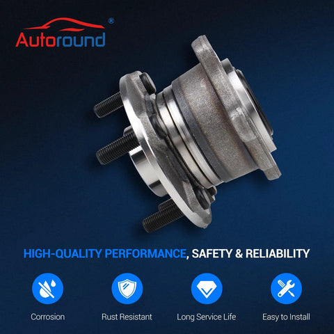 Rear Wheel Bearing And Hub Assembly For Ford Escape Awd 2013-2018 And Lincoln MKC 2015-2019, 5 Lug With ABS, side view