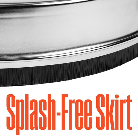 16.5 Inch Surface Cleaner Attachment For Pressure Washers Stainless Steel Up To 4400 PSI featuring splash-free skirt detail