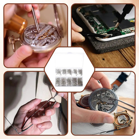 Dope 1200-Piece Tiny Screw Kit With Phillips Pan Head Machine Screws In Sizes M1, M1.2, M1.4 And M1.7 used in repair projects