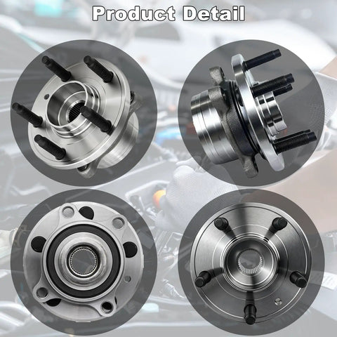 Beefed Up Pair Of Front Or Rear Wheel Hub And Bearing Assemblies 512460 for Ford Explorer 2011 Through 2019 and Interceptor 2013 Through 2019
