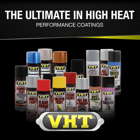 VHT brake caliper spray paint can assortment; 11 oz aerosol, brand VHT, multiple colors