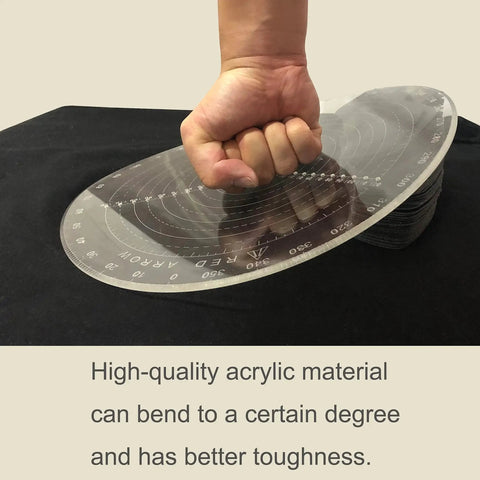 Largest 12 Inch Diameter Center Finder Compass For Woodturners And Lathe Pros Locates Centers On Logs And Stock Pieces, flexible acrylic material.