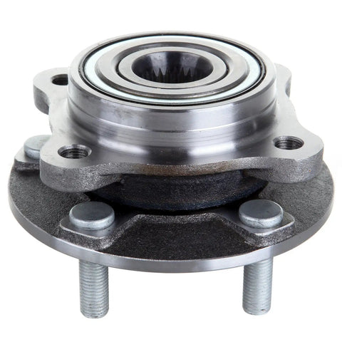 Front view of Front Wheel Hub And Bearing Assembly Replacement 2 Pack For Mitsubishi Lancer And 3000GT 5 Lug Front Hubs Without ABS OE Style.