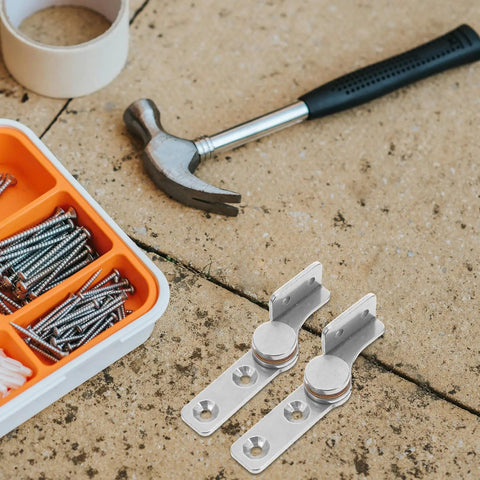 2 Pack 304 Stainless Steel Damping Friction Hinge Set With Positioning Stop for Cabinets and Equipment on workbench