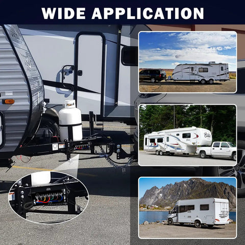 7 Way Trailer Wiring Harness Kit With 8 Ft Cord And Junction Box Premium 7 Pin Trailer Plug For RVs And Trailers Weatherproof Heavy Duty Wiring For Lights And Brakes installation with trailers and RVs.