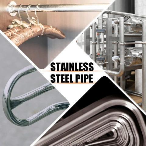 Yluvaok 2pcs 5/8 in OD × 10 in 304 stainless steel tubes, welded round tubing for industry, DIY, furnishings, and decoration.