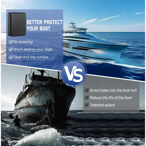 Comparison of benefits with No Drill Transducer Mounting Kit With Adhesive Plate for marine use versus traditional drilling.