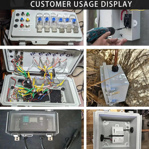 Customer installation of Outdoor Waterproof Electrical Box IP67 Junction Box With Mounting Plate ABS Plastic Project Box