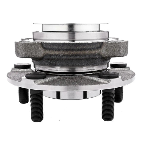 Front view of Front Wheel Hub Bearing Assembly Pair For 2008 To 2013 Nissan Rogue, 2014 To 2015 Rogue Select, 2007 To 2012 Sentra SE-R And SE-R Spec V, 5 Lug Wheel Bearing With ABS, Direct Bolt On Replacement For A Smooth Quiet Ride