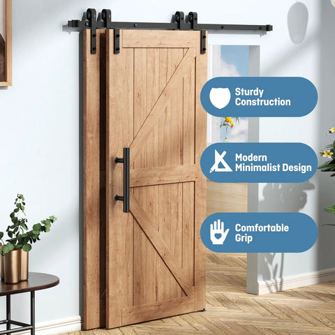 Beefy Stainless Steel Back To Back Shower Door Handle For Glass And Barn Doors 12 Inch Length Double Sided Push Pull 304 Stainless Steel