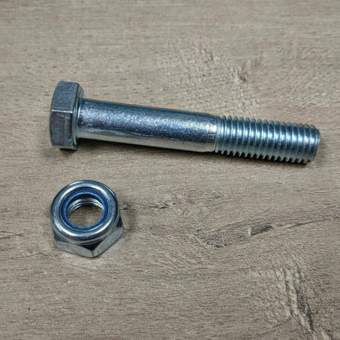 3/8 inch axle bolt and locking nut for 4 Inch V Groove Cast Iron Wheel Caster for Rolling and Sliding Gates