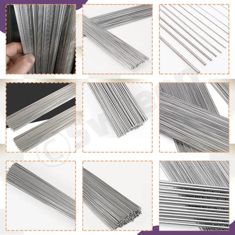Precision Stainless Steel Rod Set with 104 Pcs in 12 Sizes From 0.3 Mm To 3 Mm 40 Cm Length for DIY Projects and Metalworking