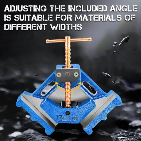 Heavy Duty Ductile Iron Welding Angle Clamp With 4.72 Inch Opening And 2.36 Inch Jaw Depth Powder Coated For Rust Resistance