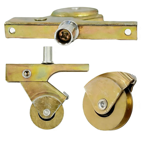 Four Pack Sliding Screen Door Wheel Replacements For B701 B702 And B814 Durable Steel 1 Inch Wheel Smooth And Quiet Screen Door Rollers