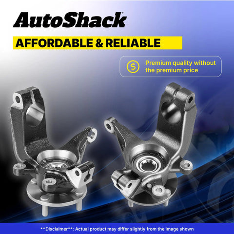 Durable Front Steering Knuckle And Wheel Bearing Hub Assembly Replacement For 1999-2005 VW Jetta, 1999-2010 Beetle, 2000-2006 Golf, Right Front Passenger Side, 1 Piece