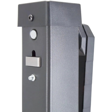 Close-up of Marine Swivel Tongue Jack For Trailers With Side Wind Handle 2000 Lb Capacity showing metal construction and details
