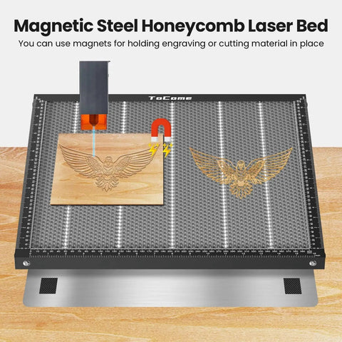 Heavy Duty Steel Honeycomb Laser Bed 500x500x22mm With Magnetic Hold Down For D1 D1 Pro Falcon 2 And Most Laser Engravers