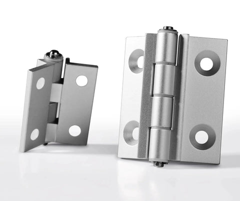 SAIYEN torque position control hinges, aluminum alloy, 1.85-inch, 2-pack, silver finish