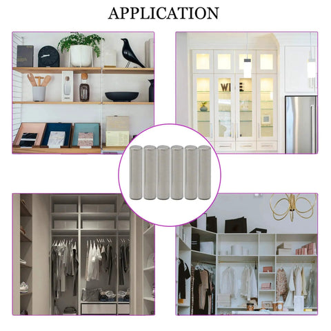 Application of 225 Piece Stainless Steel Dowel Pin Assortment Kit M2 M3 M4 304 Steel Parallel Pins in shelving and cabinets