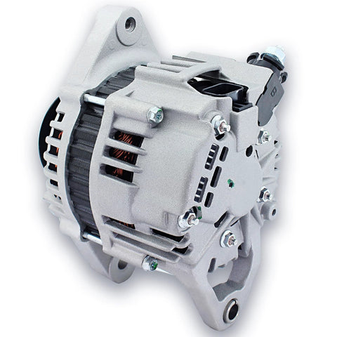 Plug And Play Alternator Replacement For Nissan Pickup D21 1995 1996 1997 12 Volt 2.4L 60Amp With 1 Groove Pulley Durable High Performance