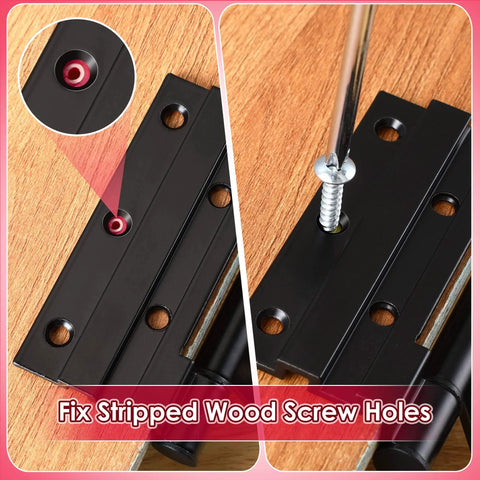 Wood Screw Hole Repair Kit Ten Pack For Stripped Holes In Wood Doors And Furniture Quick Fix For Stripped Threads
