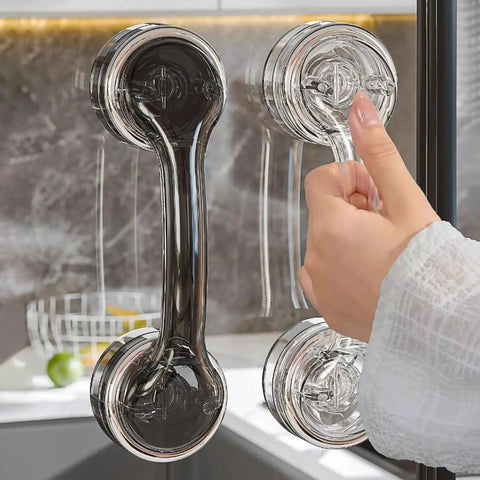 Strong Suction Cup Handle For Glass Doors And Windows Cabinets And Refrigerators No Drilling Installation