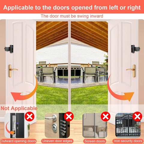 Anti-Theft Video Doorbell Mount For E340 With No Drill Adjustable Bracket And Tamper-Proof Screws for inward swing doors