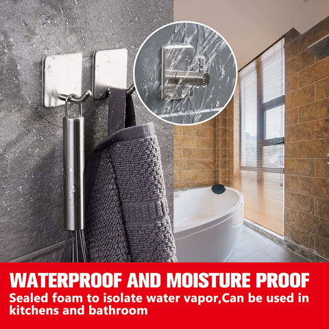 Double-sided heavy-duty foam mounting tape, waterproof, 0.4in × 33ft, for bathroom and decor installations