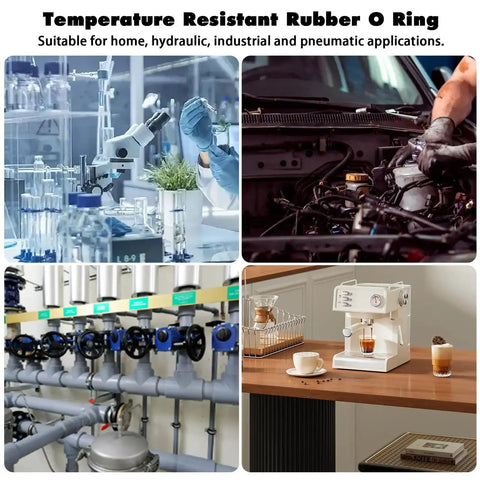 270 Pcs Rubber O Ring Kit With 18 Sizes High Temperature Buna N Seals For Industrial Pneumatic AC Plumbing Repairs