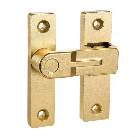 180 Degree Flip Barn Door Lock In Gold Heavy Duty Gate Latch With Flip Safety Bolt For Sliding Doors Ideal For Garden Bathroom And Garage