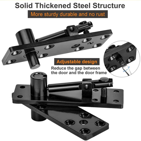 Secret Door Pivot Hinge 360 Degree Heavy Duty For Hidden Bookcase Doors 600 Pounds Load Bearing Solid Steel With Hardware