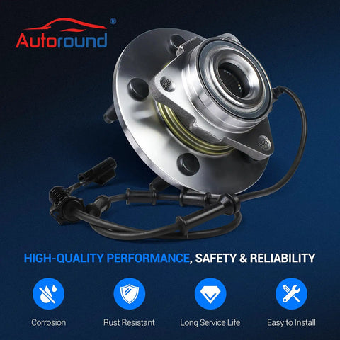 Beefed Up Front Wheel Bearing Hub Assembly For Dodge Ram 1500 2002 To 2005 With 5 Lug And ABS Heavy Duty Replacement shown