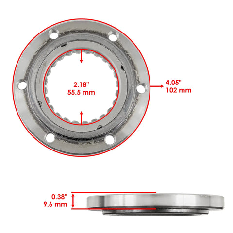 Starter Clutch Sprag One Way Bearing For Yamaha Rhino 450 YXR45F 2007 2008 2009 Beefed Up Replacement Quad ATV Part