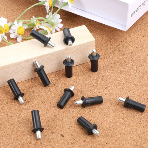 10 Pack DIY Friendly Cabinet Door Repair Pins And Damper Replacement Kit For Furniture Fittings with spring pins displayed