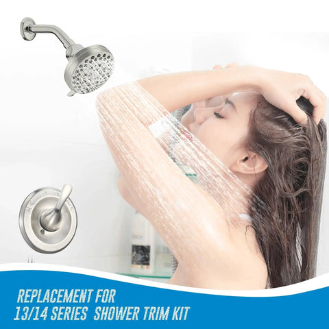Replacement For Delta Classic 13 Series Single Function Trim Kit T13020 SS Stainless Steel Shower Handle in use