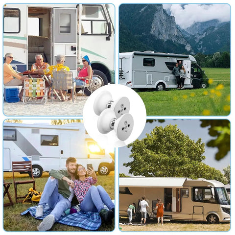 2 Pack White Silicone Magnetic Door Holder For RV No Drilling Hole-Free Installation