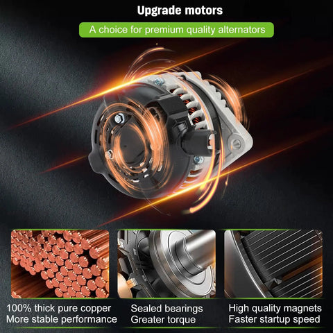 Premium 130 Amp Alternator For Honda Accord 2004 2007 V6 3.0L CW 6 Groove Pulley Replacement Plug And Play High Output