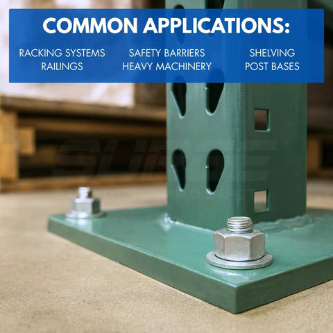 Three-Eighth-Inch By Three-Inch 304 Stainless Steel Wedge Anchors For Concrete And Cement securing metal post base in concrete