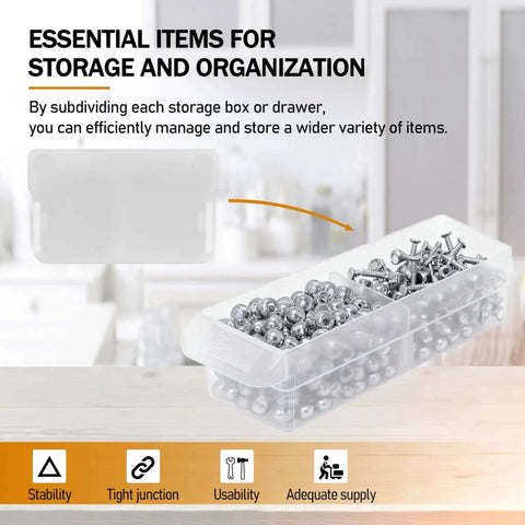 Plastic Width Drawer Dividers For Craft Cabinets And Small Drawers 20 Pieces Keep Tiny Parts Neat And Easy To Grab Model 40716