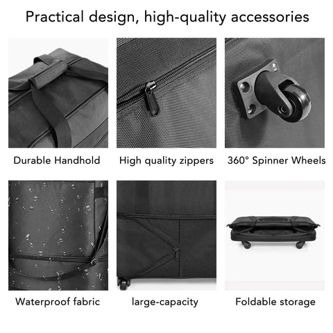 Expandable Rolling Luggage With Wheels For Travel 24 To 28 Inch Lightweight Suitcase with spinner wheels, zippers, and waterproof fabric