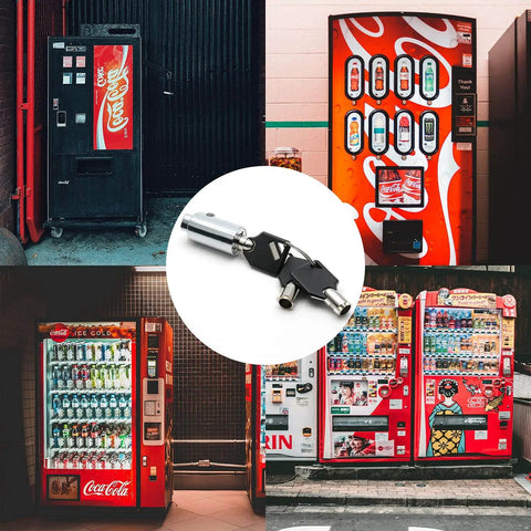 Vending Machine Security High Security Vending Machine Lock and Key Kit for Sod...