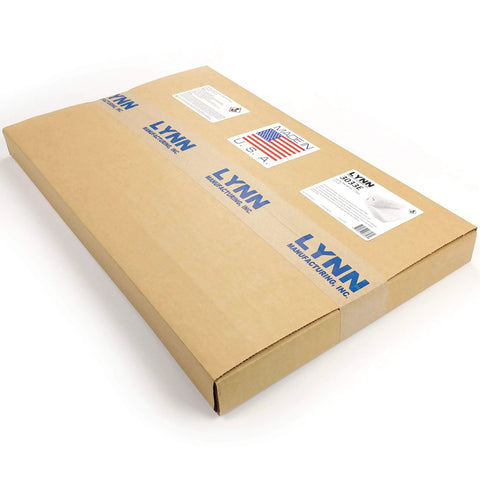 Ceramic fiber insulation blanket, 2" thick x 15" x 24", 2400°F, model 3033E, LYNN Manufacturing box