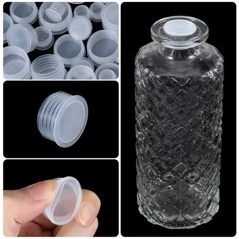 60 Pcs Salt And Pepper Stoppers Plugs Set In Six Sizes 10mm 13mm 15mm 18mm 20mm 23mm Plastic Reusable Round End Caps for bottles